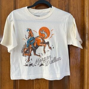 Morgan Wallen Graphic T-Shirt.  
“One Night at a Time” tour merch. Crop tee.